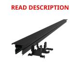 Avalon 6 ft Aluminum Oberon Top Rail Satin Black