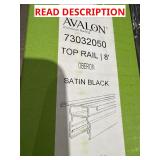 RDI Avalon Aluminum Railing Top Rail 3x Black