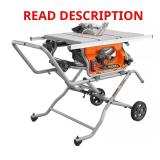 15 Amp 10 in Jobsite Table Saw w/ Stand