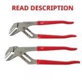 Milwaukee 10" & 12" Smooth Jaw Pliers Set
