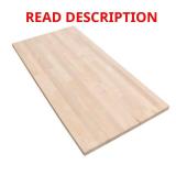 Birch Butcher Block Countertop, 4 ft x 25 in 2 x