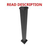 VersaRail 2.5x2.5x39 Matte Black Rail Post 2 x bi