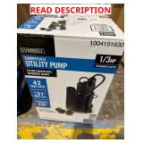 Everbilt Utility Pump