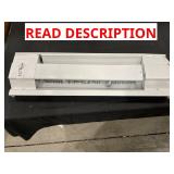 24"x7" baseboard heater