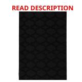 Sparta Black 3 ft. x 5 ft. Area Rug