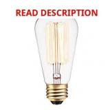 (4) Globe Electric 01324 40W Vintage Edison