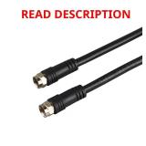 6 ft. Black 18-Gauge RG6 Coaxial Cable