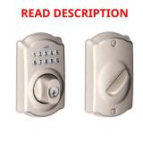 Schlage Satin Nickel Electronic Deadbolt