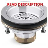 KOHLER 3.5-in Polished Chrome Brass Strainer