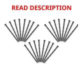 8 in. Black Landscape Spike (24-Pack)