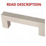 (21) Square 3 in. Cabinet Drawer Pull   Stainless
