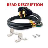 6 ft. 4-Prong 30 Amp Dryer Cord