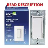 (3)Leviton Decora Dimmer Switch 150W DSL01-0LW