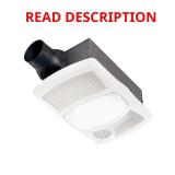 110 CFM Ceiling Bath Exhaust Fan with Light