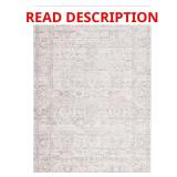 Mason 2x4 ft Gray/Beige Floral Rug