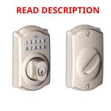 Schlage Satin Nickel Electronic Deadbolt