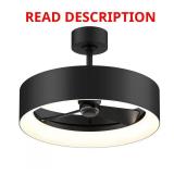 Aiden 24" Indoor Black LED Ceiling Fan