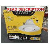 Nuwatt 6" LED adjustable retrofit Downlight