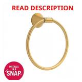 Foundations Brushed Gold Towel Ring