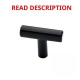 (15) Steel Bar 1-9/16 in T-Knobs Matte Black