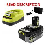 Ryobi 18V 6Ah Lithium Battery & Charger