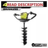 40V HP Cordless Earth Auger 8" Bit