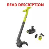 RYOBI ONE+ 18V 10" Cordless Trimmer/Edger **Missi