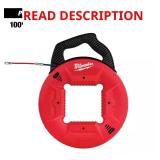 100 ft Polyester Fish Tape with Leader