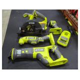 Ryobi 18v 4 Tool Combo, MISSING BATTERY
