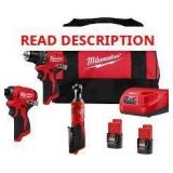 Milwaukee M12 Cordless Power Tool Combo Kit
