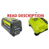 RYOBI 40V 6.0Ah Battery and Rapid Charger Kit