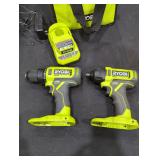 Ryobi 18V 2-Tool Combo, Charger, No Battery