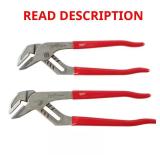 Milwaukee 10" & 12" Smooth Jaw Pliers Set