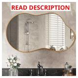 46 in. W x 26 in. H Irregular Mirror
