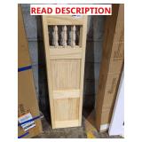 Unfinished Window Shutter