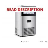Commercial Ice Maker 130LBS/24H, 35LBS Bin