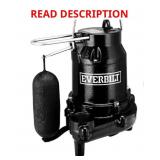 Everbilt 1/2 HP Cast Iron Sump Pump HDS50 (well u