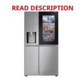 27 cu. ft. Side by Side Smart Fridge (DENTED)