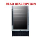 18 in. 34-Bottle Built-In Wine Cooler