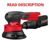 Milwaukee M18 5" Brushless Sander, Tool Only well