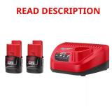 Milwaukee M12 12V Compact 2.0Ah Battery