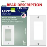 Leviton 1-Gang Decora GFCI Wallplate 80401-WMP