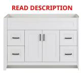 Ridge 48"W x 21.6"D Bath Vanity Cabinet White