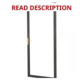 36x80 Bronze Storm Door with Brass Hardware