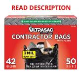 42-Gallon Contractor Bag with Flaps box open