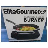 New in box Elite Gourmet single electric burner