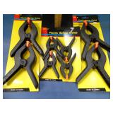 Plastic spring clamp lot 8 clamps total