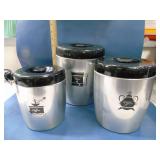 vintage aluminum canisters
