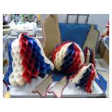 vintage honeycomb patriotic decorations