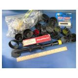 Scope covers and misc lot with scope